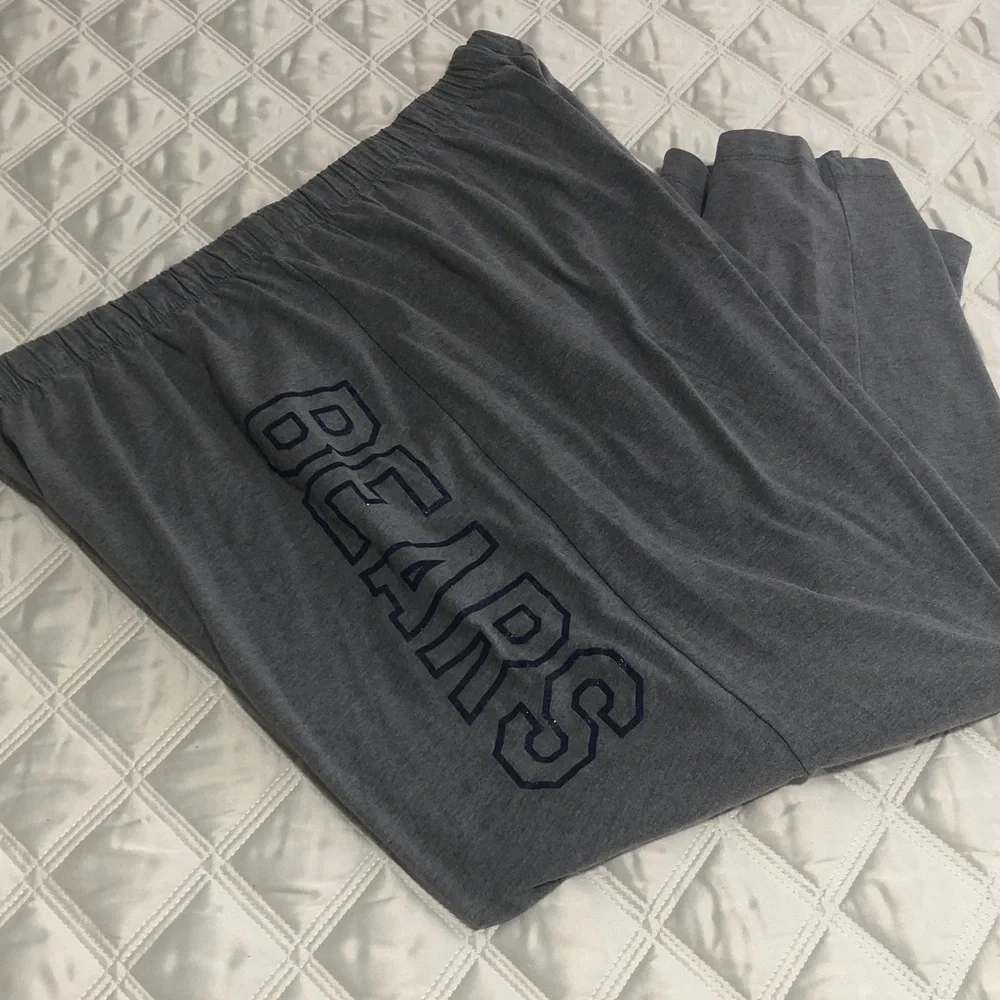 Chicago Bears NFL Apparel Women’s 18/20 Lounge Wear Pajama Pants w Elastic Waist